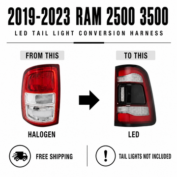 2019–2023 RAM 2500 & 3500 Halogen to LED Tail Light Conversion Guide
