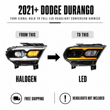 2021–2024 Dodge Durango Halogen Turn Signal to Full LED Headlight Conversion Guide