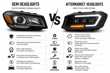 OEM vs. Aftermarket Headlights: Which Should You Buy?