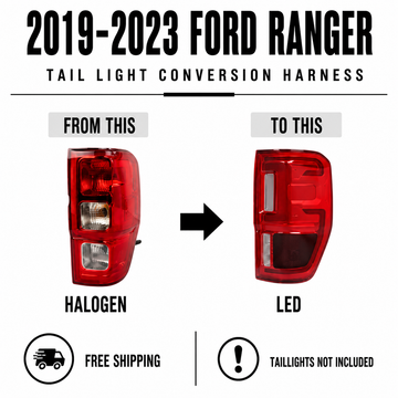 2019–2023 Ford Ranger Halogen to OEM LED Taillight Conversion Guide
