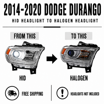 2014 - 2020 Dodge Durango HID to Halogen Headlight Conversion Cables