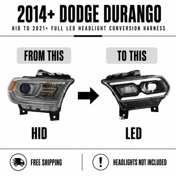 2014+ HID Dodge Durango To 2021+ Full LED Headlight Conversion Cables