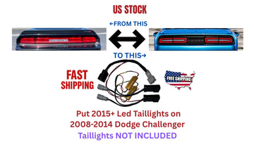 Dodge Challenger 2008-2014 To 2015+ LED SRT Taillight Conversion Harness