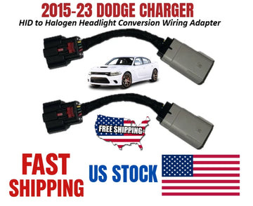 2015-2023 Dodge Charger HID to Halogen Headlight Conversion Wiring Adapter Set