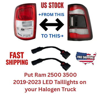 2019-2023 Ram 2500 3500 Taillight Conversion Harness Halogen to LED